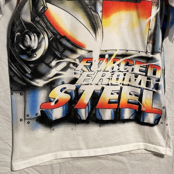 Vintage 90s T-shirt Large AOP California Speedway Racing Car 1997 NASCAR Allover - Picture 3 of 14